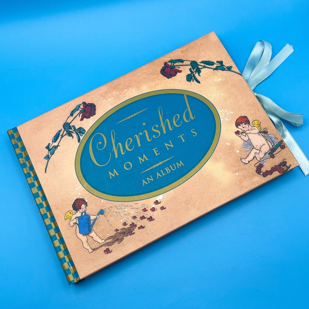 Parragon Cherished Moments Photo Album Cherub Angel Ribbon‎ Tie Victorian